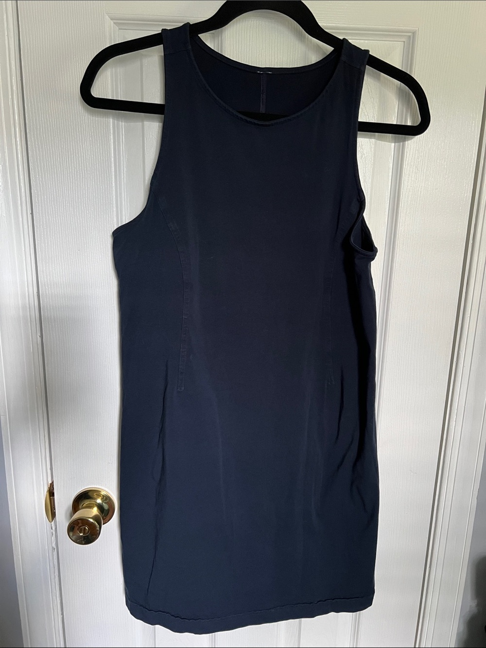 Lululemon Sleeveless Navy Cotton Dress - Classic Women's Dress